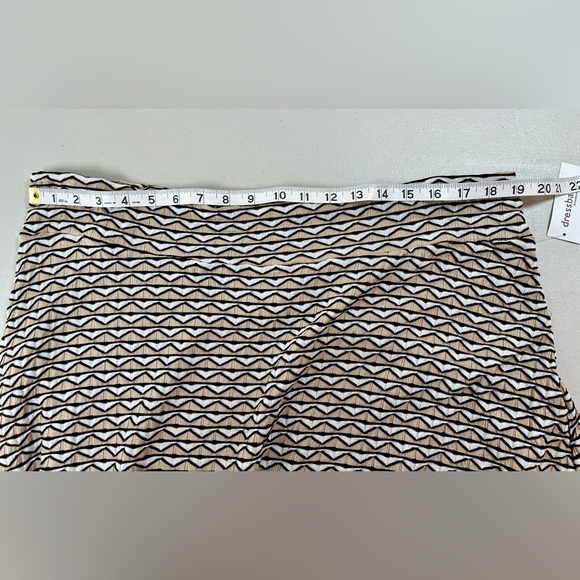 dressbarn Black and White Zigzag A-Line Skirt, XL,  NWT - Picture 8 of 10